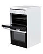 Amica AFC5100WH/2 50cm Twin Cavity Electric Cooker White