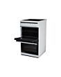 Amica AFC5100WH 50Cm Twin Cavity Electric Cooker With Ceramic Hob In White