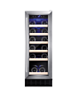 Amica AWC300SS 30 cm fs wine cooler, 19 x BS, SS door frame, blue LED, RD