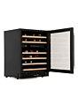 Amica AWC600BL 60 cm fs wine cooler, 46 x BS, black glass door, blue LED, dual temp, RD