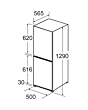 Amica FK1964/1 50cm 50/50 Fridge Freezer White