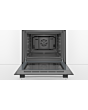 Bosch HHF113BA0B 59.4Cm Serie 2 Black Built In Electric Single Oven With 3D Hot Air, Child Lock And 