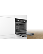 Bosch HHF113BA0B 59.4Cm Serie 2 Black Built In Electric Single Oven With 3D Hot Air, Child Lock And 