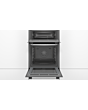 Bosch MBS533BS0B 59.4Cm Serie 4 Stainless Steel Built In Electric Double Oven With 3D Hot Air, Ecocl