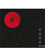 Bosch PKE611CA3E Bosch Series 2 Four Zone Ceramic Electric Hob, 60Cm - Black 