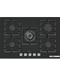 Bosch PPQ7A6I40 75cm Black Gas Hob with 5 Burners