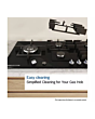 Bosch PPQ7A6I40 75cm Black Gas Hob with 5 Burners