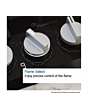 Bosch PPQ7A6I40 75cm Black Gas Hob with 5 Burners