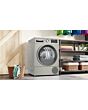 Bosch WQG245S9GB 9kg Heat Pump Tumble Dryer - Silver Inox