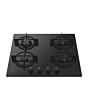 Candy CVW6BB 59.5cm Black Built-In 4 Zone Gas Hob