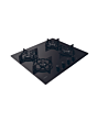 Candy CVW6BB 59.5cm Black Built-In 4 Zone Gas Hob