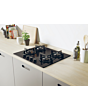 Candy CVW6BB 59.5cm Black Built-In 4 Zone Gas Hob