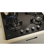 Candy CVW6BB 59.5cm Black Built-In 4 Zone Gas Hob