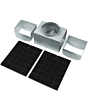 Caple CAP38CF activated carbon filters and air deviator (pack of 2). OI363