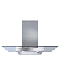 CDA ECN92SS Stainless Steel Ducted/Re-Circulating Flat Glass Extractor With 3 Speeds