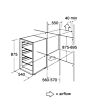 CDA FW422 Int in-column larder fridge, energy rating: A+, RD
