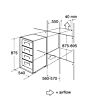 CDA FW482 Int in-column freezer, energy rating: A+, 4 star rating, RD