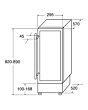 CDA FWC304SS FS/under counter 30cm wine cooler, 20 x BS, single temp zone, RD,SS 