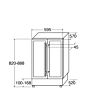 CDA FWC624BL FS/under counter wine cooler, 38 x BS, double door, dual temp, black