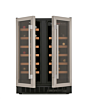 CDA FWC624SS Undercounter Double Door Wine Cooler - Stainless Steel
