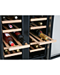 CDA FWC624SS Undercounter Double Door Wine Cooler - Stainless Steel