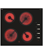 CDA HC6212FR 4-Zone Ceramic Hob Black 59.2cm