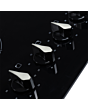 CDA HC6212FR 4-Zone Ceramic Hob Black 59.2cm