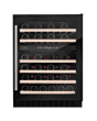 CDA WCCFO602BL FS/under counter 60cm wine cooler, 46 x BS, dual temp zone, RD,black