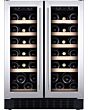 CDA WCCFO622SS FS/under counter wine cooler, 38 x BS, double door, dual temp, SS