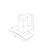 Elica REEF-A-90 90Cm Stainless Steel Reef-A-90 Chimney Cooker Hood For Ducted Ventilation