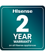 Hisense WF3S1043BB3 10.5kg 1400 Spin Steam Wash Black