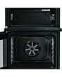Hotpoint HDE6VDCASB1 50cm Double Oven Cooker Black