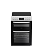 Hotpoint HDE6VDW 60cm Double Electric Ceramic Cooker