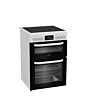 Hotpoint HDE6VDW 60cm Double Electric Ceramic Cooker