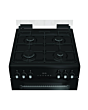 Hotpoint HDG6GDCB1 60cm Double Oven Gas Cooker Black