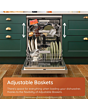 Hotpoint HP2FE10CS90SUK Slimline Dishwasher Silver 10 Set