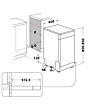 Hotpoint HP2FE10CS90SUK Slimline Dishwasher Silver 10 Set