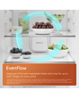 Hotpoint 66.1cm Dual No Frost Fridge Freezer Pet Inox