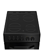 Hotpoint HTE5VCB Double Oven Electric Cooker 50cm Black