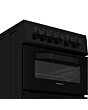 Hotpoint HTE5VCB Double Oven Electric Cooker 50cm Black