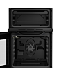 Hotpoint HTE5VCB Double Oven Electric Cooker 50cm Black