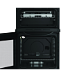 Hotpoint HTG5GCB 50cm Double Oven Gas Cooker Black