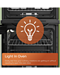 Hotpoint HTG5GCB 50cm Double Oven Gas Cooker Black