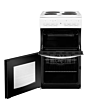 Indesit ID5E92KMW 50cm Twin Cavity Electric Solid Plate Cooker â€“ White