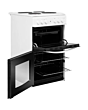 Indesit ID5E92KMW 50cm Twin Cavity Electric Solid Plate Cooker â€“ White