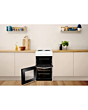 Indesit ID5E92KMW 50cm Twin Cavity Electric Solid Plate Cooker â€“ White