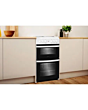 Indesit ID5E92KMW 50cm Twin Cavity Electric Solid Plate Cooker â€“ White