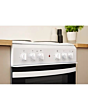 Indesit ID5E92KMW 50cm Twin Cavity Electric Solid Plate Cooker â€“ White