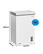 Midea MDRC154FZE01 99L Chest Freezer with LED Control