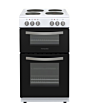 Montpellier MTCE50W Montpellier MTCE50W 50cm Twin Cavity Oven Electric Cooker with Solid Plate Hob -